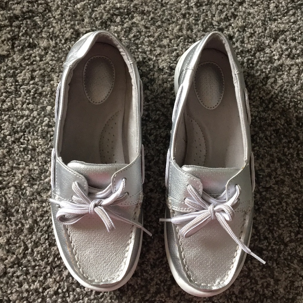 Silver moccasins
